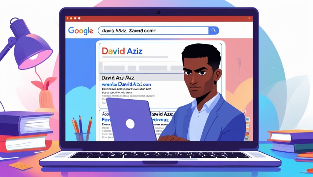 Janet Jackson How to get on first page of google search david aziz? Digital